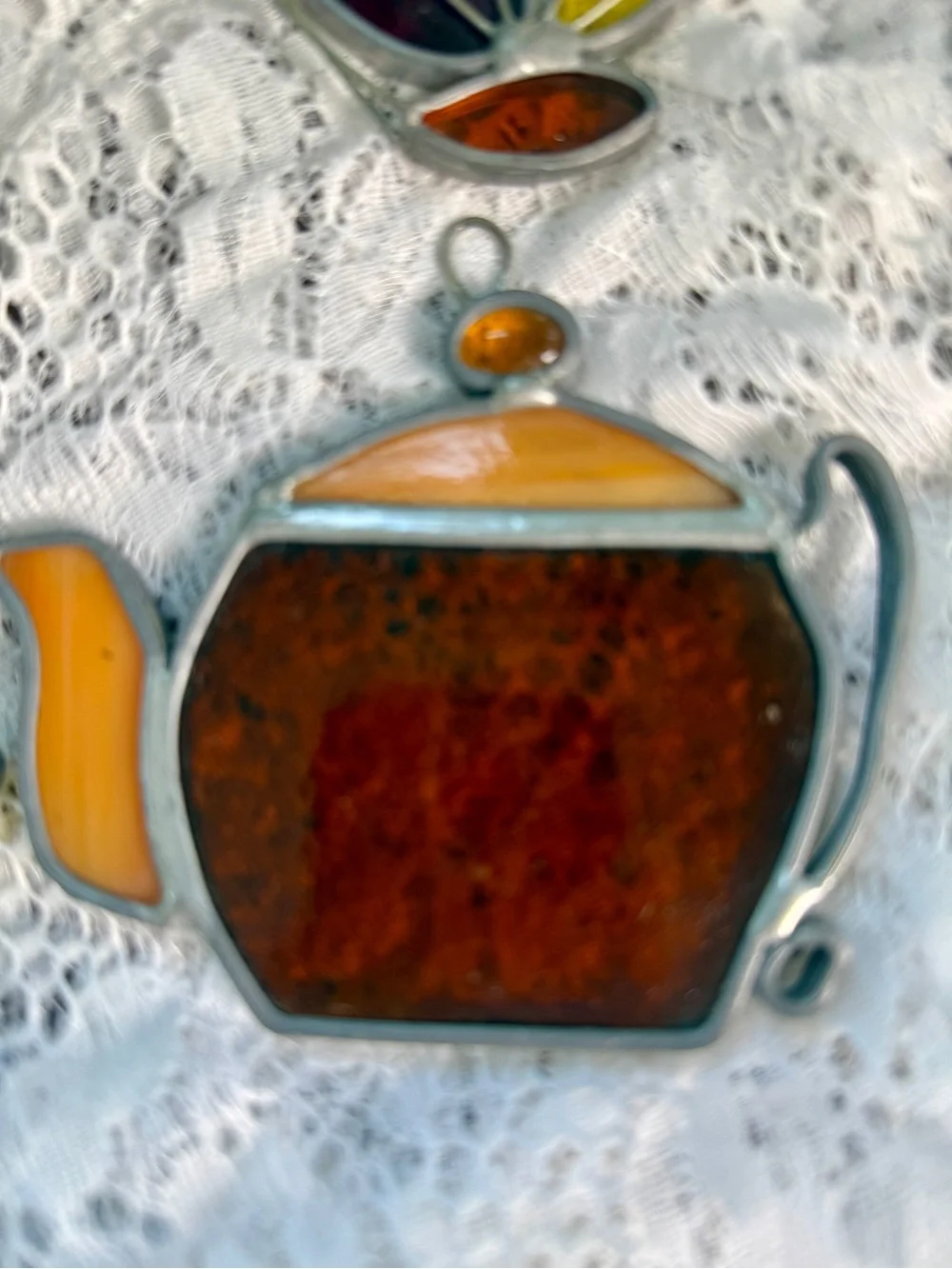 Stained Glass Hanging Ornaments - Assorted Colors